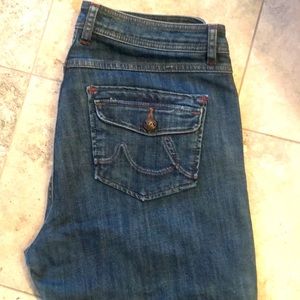 CABi jeans, mid rise, long